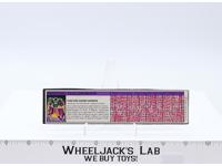 Skullcruncher Action Figure Tech Spec 1987 Vintage Hasbro G1 Transformers