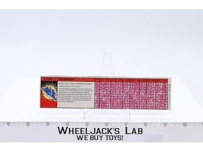 Raindance Action Figure Tech Spec 1988 Vintage Hasbro G1 Transformers