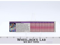 Starscream Action Figure Tech Spec 1984 Vintage Hasbro G1 Transformers