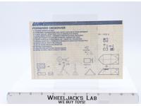 Forward Observer 1985 ORIGINAL Instructions Blueprints G.I. Joe