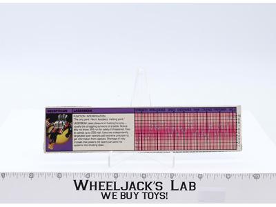 Laserbeak Action Figure Tech Spec 1984 Vintage G1 Transformers