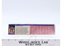 Fangry Action Figure Tech Spec 1987 Vintage Hasbro G1 Transformers