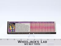 Frenzy Action Figure Tech Spec 1984 Vintage G1 Transformers