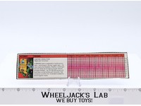 Brawn Action Figure Tech Spec 1985 Vintage Hasbro G1 Transformers