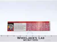 Highbrow Action Figure Tech Spec 1987 Vintage Hasbro G1 Transformers