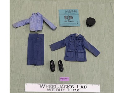 Dress Uniform Action Pilot W/ Air Manua GI Joe Vintage 1964 Hasbro 12" Accessory