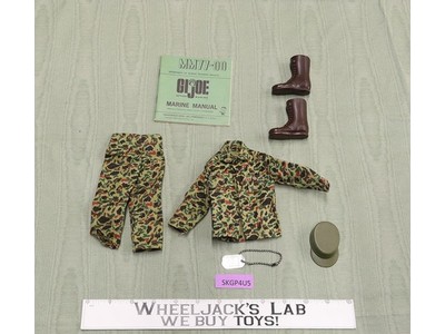 GI Joe Action Marine UNIFORM ONLY W/ Marine Manual Vintage 12" Accessory