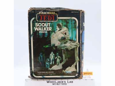 Scout Walker AT-ST 100% Complete W/Box Star Wars ROTJ 1980 Kenner Vehicle