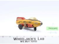 Rocket Car Jet No. 1 Round Race 1950's Japan Wind Up Tin Toy