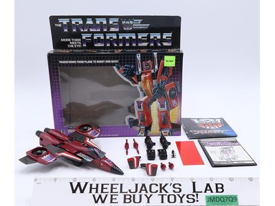 Thrust 100% Complete W/BOX 1985 Vintage G1 Transformers Hasbro Action Figure NM