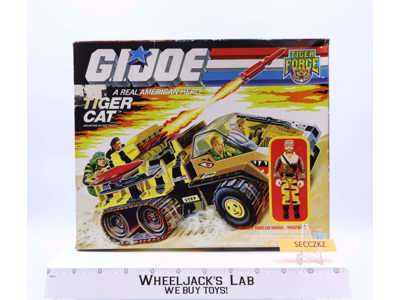 Tiger Cat 100% Complete GI Joe 1988 Hasbro Action Figure Vehicle NEW MIB