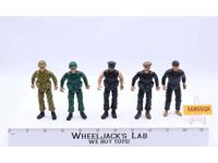 Lot of 5 Sgt. Rock Action Figures 1980's Remco Toys 3.75" GI Joe KO