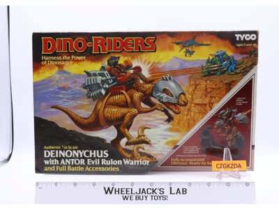 Deinonychus W/Antor 100% Complete Dino Riders 1987 Tyco Vintage Action Figure