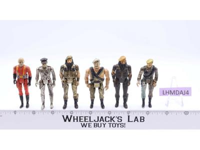 Lot of 6 Eagle Force 1981 Mego Die-Cast Vintage Action Figures
