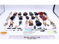 Lot of 24 Modern Star Wars 1990-2000s Hasbro Action Figures + Accessories