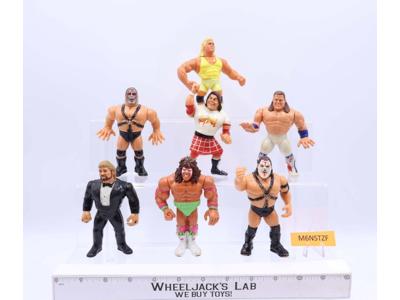 Lot of 7 1980's WWF Hasbro Titan Sports 5" Vintage Wrestling Action Figures