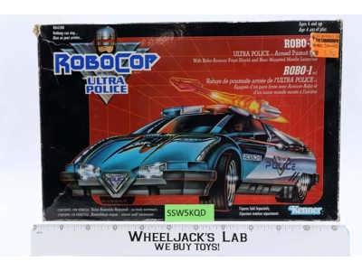 Robo-1 Armed Pursuit Car Robo Cop Ultra Police 1990 Kenner Action Figure Vehicle
