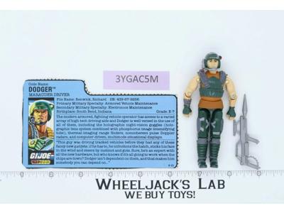 Dodger V1 100% Complete G.I. Joe 1987 Hasbro Vintage Action Figure