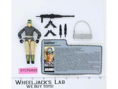 Rampart V1 100% Complete G.I. Joe 1990 Hasbro Vintage Action Figure