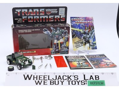 Hound 100% Complete WITH BOX 1985 Vintage Hasbro G1 Transformers Action Figure