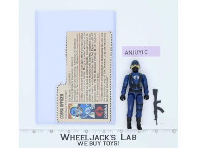 Cobra Officer V1.5 RED CARD BACK Complete 1983 G.I. Joe Hasbro Vintage Figure