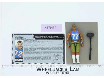 The Fridge V1 RED CARDBACK 100% Complete G.I. Joe 1986 Hasbro Vintage Figure