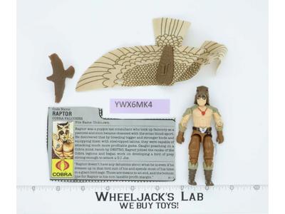 Raptor V1 100% Complete G.I. Joe 1987 Hasbro Vintage Action Figure