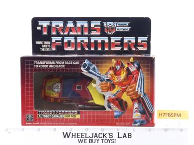 Hot Rod 100% Complete W/Box 1986 Vintage Hasbro G1 Transformers Action Figure