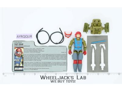 Fast Draw V1 100% Complete G.I. Joe 1987 Hasbro Vintage Action Figure