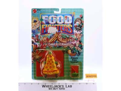 Private Pizza Food Fighters 1988 Mattel Vintage Action Figure NEW MOSC SEALED