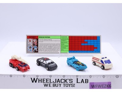 Rescue Patrol Micromaster 100% Complete Vintage 1989 G1 Transformers