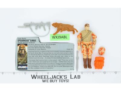 Spearhead & Max V1 100% Complete G.I. Joe 1988 Hasbro Vintage Action Figure