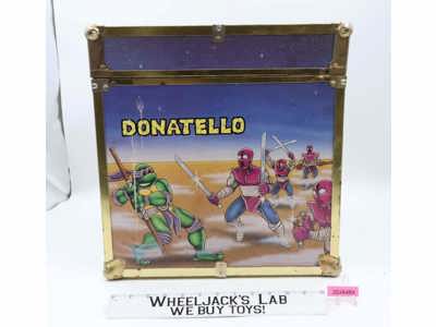 Wooden Toy Chest Teenage Mutant Ninja Turtles TMNT 1980's Storage Box