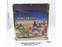 Wooden Toy Chest Teenage Mutant Ninja Turtles TMNT 1980's Storage Box