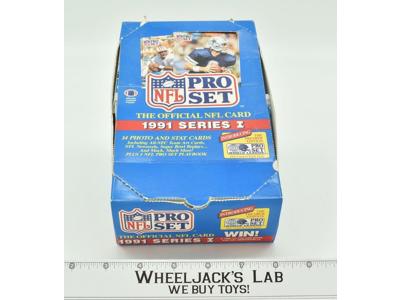 NFL Football Pro Set Series 1 1991 Trading Card Box Individual Packs Sealed