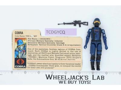 Cobra V1 Straight Arms 100% Complete G.I. Joe 1982 Hasbro Vintage Action Figure