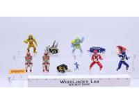 Lot of 11 Mini Power Rangers 1990's Bandai 3" Action Figures
