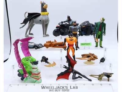 Lot of 12 Batman DC Comics Superheroes Villains ToyBiz Kenner Figures & Vehicles