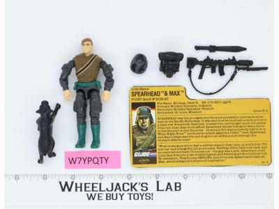 Spearhead & Max NIGHT FORCE Complete G.I. Joe 1989 Hasbro Vintage Action Figure