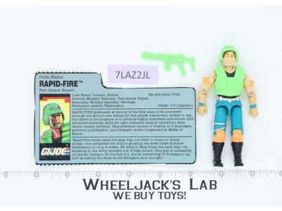 Rapid Fire V1 100% Complete G.I. Joe 1990 Hasbro Vintage Action Figure