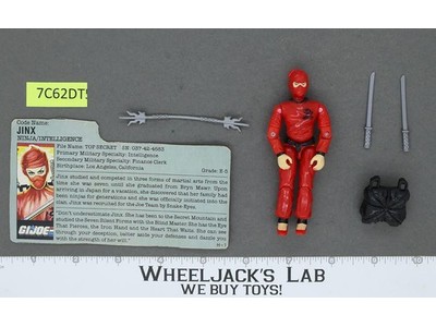 Jinx V1 100% Complete G.I. Joe 1987 Hasbro Vintage Action Figure