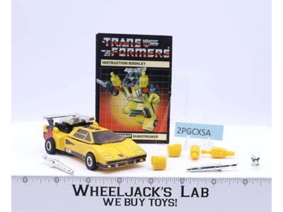 Sunstreaker 100% Complete 1984 Vintage Hasbro G1 Transformers Action Figure