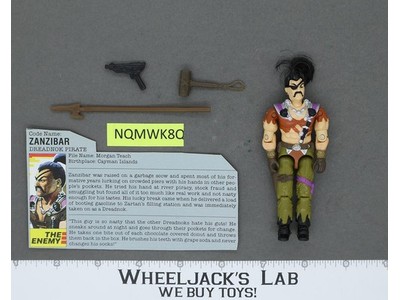 Zanzibar V1 100% Complete G.I. Joe 1987 Hasbro Vintage Action Figure