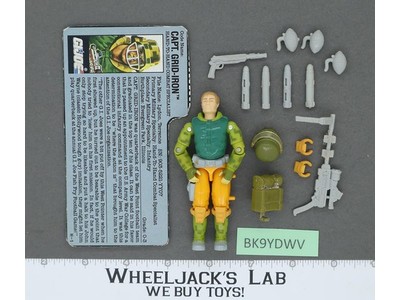 Capt. Grid-Iron V1 100% Complete G.I. Joe 1990 Hasbro Vintage Action Figure