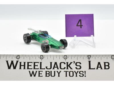 Brabham-Repco F-1 #4 Green 1969 Hot Wheels Mattel Vintage Redline RL