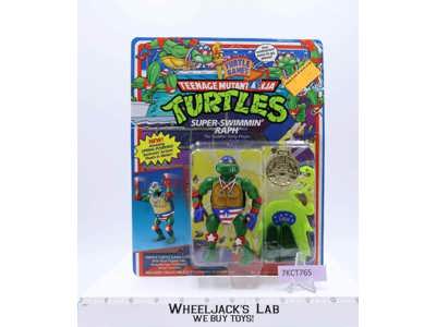 Super-Swimmin' Raph Teenage Mutant Ninja Turtles 1992 TMNT NEW MOSC Turtle Games