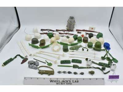 Lot of Military Miscellaneous Equipment Unbranded 1960's Vintage 12" Accessory