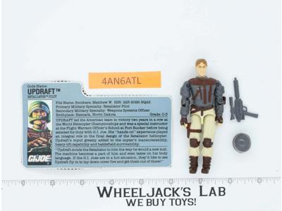 Updraft V1 100% Complete G.I. Joe 1990 Hasbro Vintage Action Figure