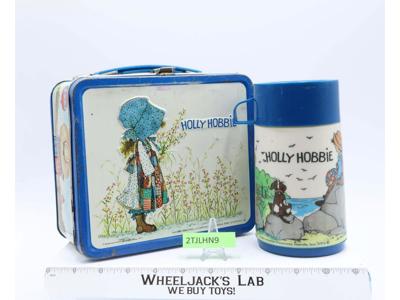Holly Hobbie Metal Lunchbox W/Thermos American Greetings Aladdin 1968 Vintage