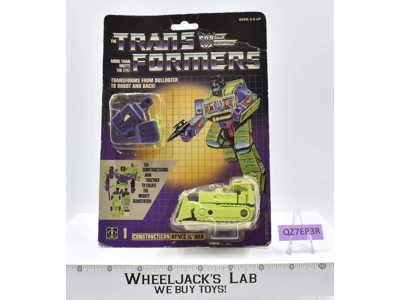 Bonecrusher MOSC NEW Sealed 1985 Vintage Hasbro G1 Transformers Action Figure